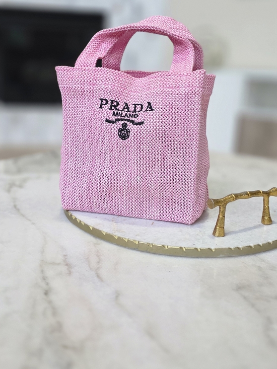 Prada Handbags - Prada Pink Mini Tote Bag